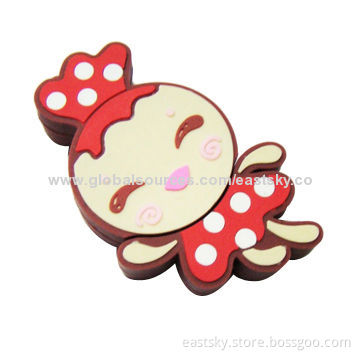Girl-shaped USB, Made of Soft PVC Material, OEM Orders are WelcomeNew
